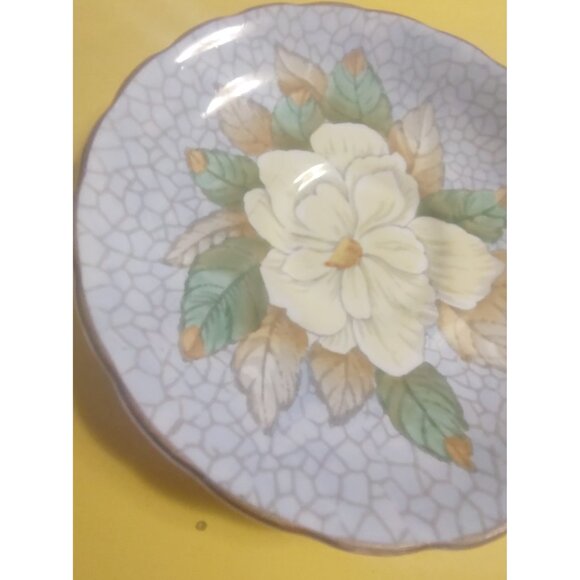 Vintage Tuscan England Gardenia Hand Painted Teacup and Saucer - Picture 6 of 14